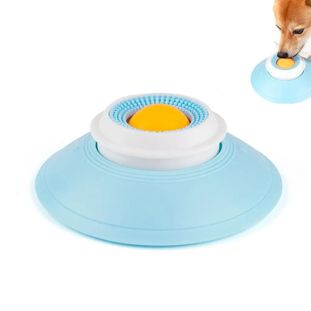 Dog Lick Ball Toy for Dog Cat Food Calming Enrichment Toy for Bathing Grooming Anxiety Relief Lick Mat